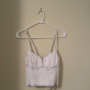 For Love & Lemons white corset crop top